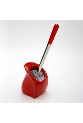 Fame Kıtchen Seramik Kare Kırmızı Renk Tuvalet Fırçası Wc Fırçası